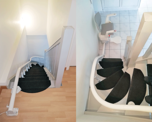 ESCALEV - Spécialiste du monte-escalier à Nantes, La Roche sur Yon et Angers - Produits sur-mesure, qui s’adaptent à toutes les architectures d’escaliers et au design de votre habitat.